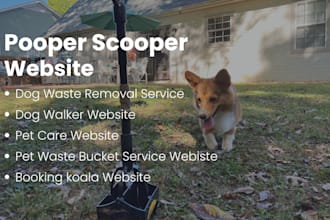 do poop scooper website, pet care website, dog walker, jobber, bookingkoala