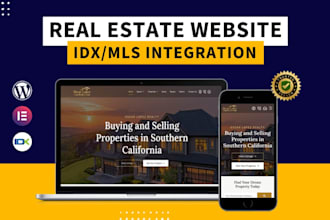 develop custom luxury real estate idx website for idx mls integration