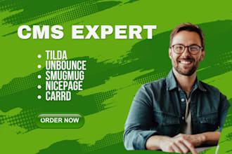 design on tilda nicepage smugmug carrd and unbounce