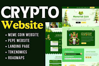create meme coin website, memecoin landing page, memecoin, crypto website
