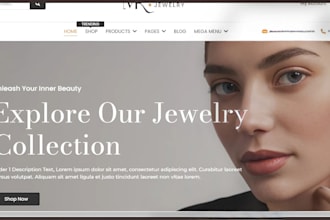 jewelry shopify store ring necklace jewelry wristwatch store jewelry website