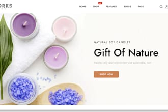 design unique candle store candle website candle shopify store lightening store