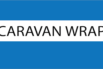 create professional caravan wrap design in 24 hour