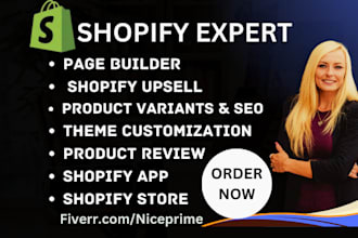 setup shopify upsell shopify app product listing dropshipping page builder store