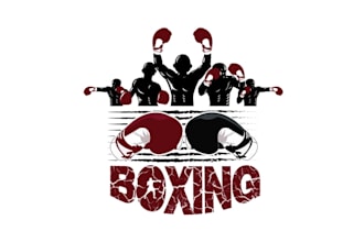 make surprising boxing winner branding logo