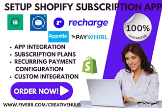 setup shopify subscription app subi seal recharge paywhirl recurpay appstle apps