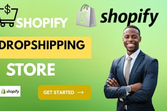 design shopify store, shopify dropshipping store,  set up shopify website