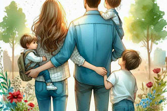 watercolor illustration for children book