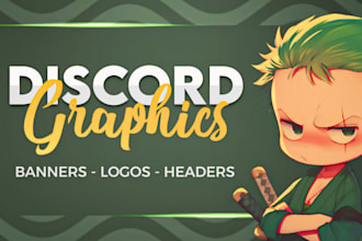 design a professional headers, banners for your discord server