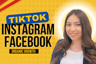 professionally grow tiktok, instagram account, boost facebook page originally