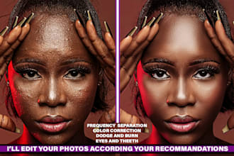 do high end beauty retouching and professional photo editing