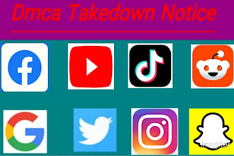 send dmca takedown notice to remove your leaked facebook youtube reddit from all