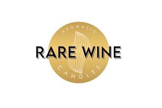 design classic elegant rare wine candle business logo