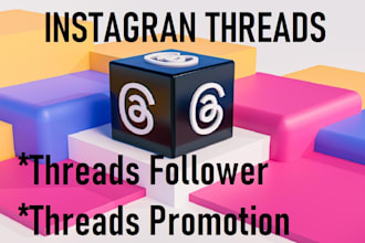 grow instagram, threads followers organic growth marketing promotion and reels
