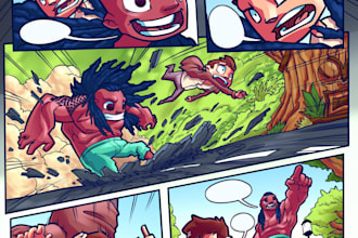 create comic book art and custom illustration