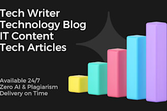 write tech articles, tech blogs and technology content