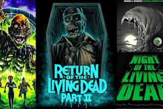 design custom retro movie posters, minimalist film posters, or fan art