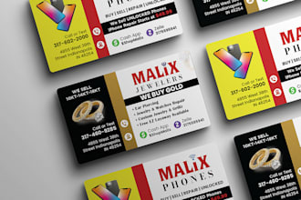design awesome visiting card, business card, letter head