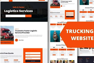 build forex broker website, trucking website, logistics, dispatch website