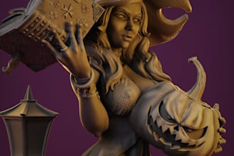 sculpt custom fantasy mini characters for tabletop board games for 3d printing