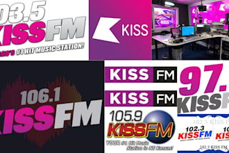 professionally play and promote your song on kiss fm radio live