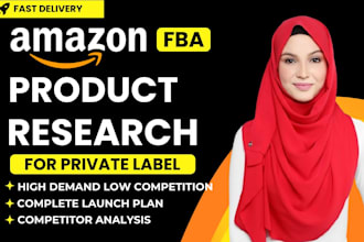 do professional amazon fba product hunting for private label leads in usa,uk