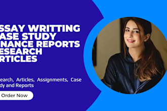 write case study, business writing, financial report, summary research