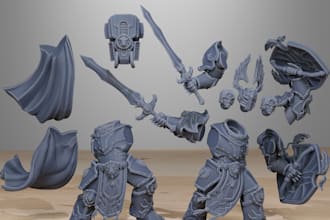 sculpt 3d model 3d headbust 3d miniature, 3d character modeling for 3d printing
