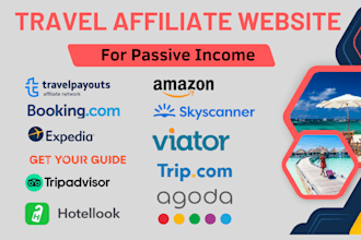 create automated affiliate travel tour booking wordpress website in travelpayout
