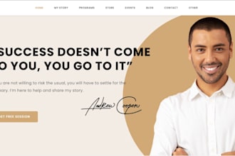 build life coaching website, consulting website, coaching website with booking
