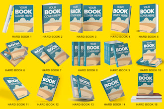 make ebook mockup, 3d book mockup for book cover or magazine