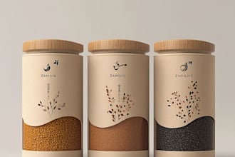 made astonishing cosmetic packaging and label design