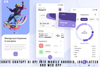 ai integrate chatgpt API to ai web app, ai bubble mobile app as saas dev