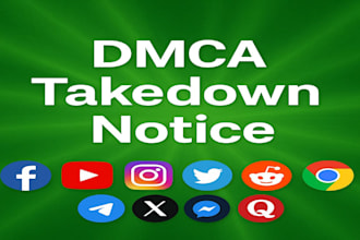 send dmca takedowan notice to fb,ig,reddit google onlyfans