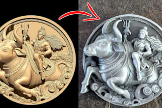 do custom 3d sculpting jewelry design in zbrush