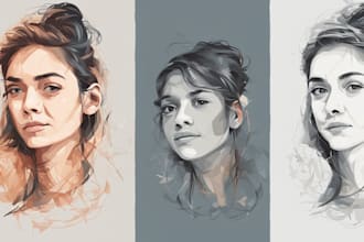 create portrait vector art from photo