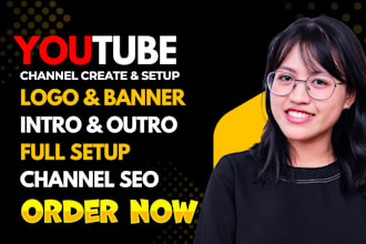 create and setup youtube channel
