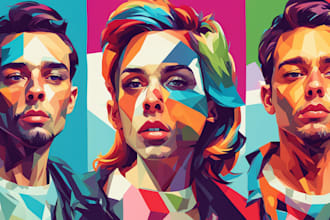 draw an awesome wpap pop art portrait style