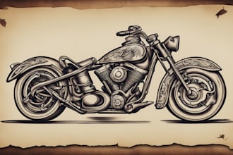 draw custom american traditional tattoo design for you