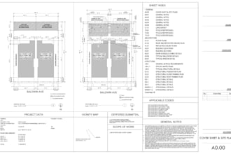 provide US construction or permit set using revit or autocad