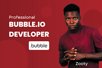develop bubble mvp saas app bubble marketplace website ai chatgpt api, bubble io