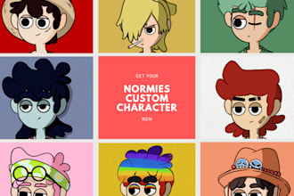 create a custom cartoon profile or nft pfp for you