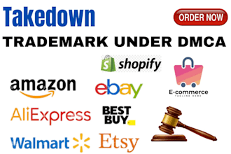 remove copyright listing products and submit to counter notice under dmca