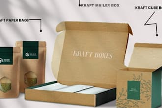 do kcraft box design, mailer box, gift box and product packaging design