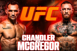 create custom MMA, ufc, and boxing thumbnails design