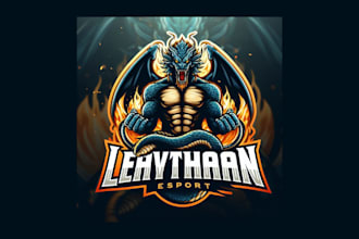 do amazing leviathan mascot logo with a new concept
