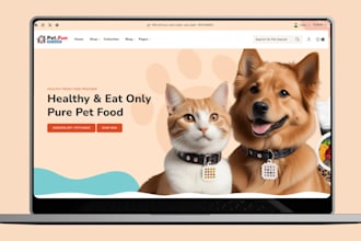 design pet store, pet clothing website, pet accessories store, pet shopify store