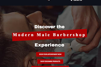 design barber shop barber website barber shop website barber shop landing page