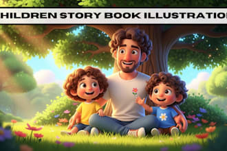 illustrate children story books, picture books, and custom kids illustrations