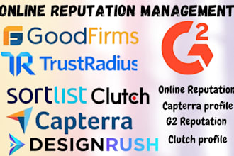 clutch gmb goodfirms g2  capterra management to boost online reputation sortlist
